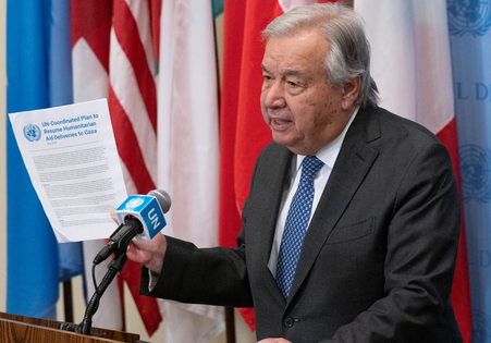 UN Secretary-General António Guterres: Resign over Gaza. It's the only honourable choice.