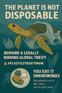 Citizens request a binding global treaty against plastic pollution