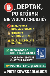 Prawdziwy deptak, czyli "strefa zamieszkania" na Piotrkowskiej.