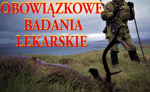 Obowiązkowe badania lekarskie dla myśliwych