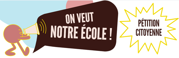 On veut notre école!