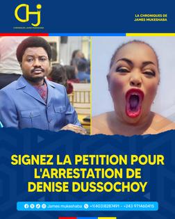 ARRESTATION DE DENISE DUSSOCHOY